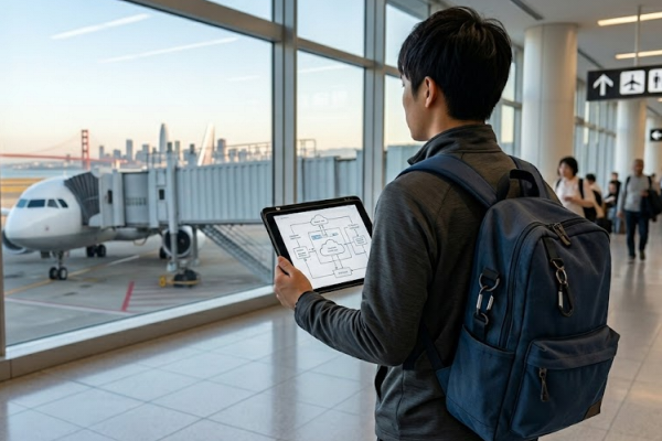 海外に旅立つエンジニア